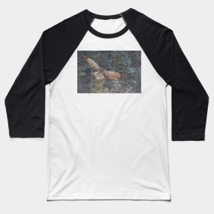 Great Grey Owl Baseball T-Shirt